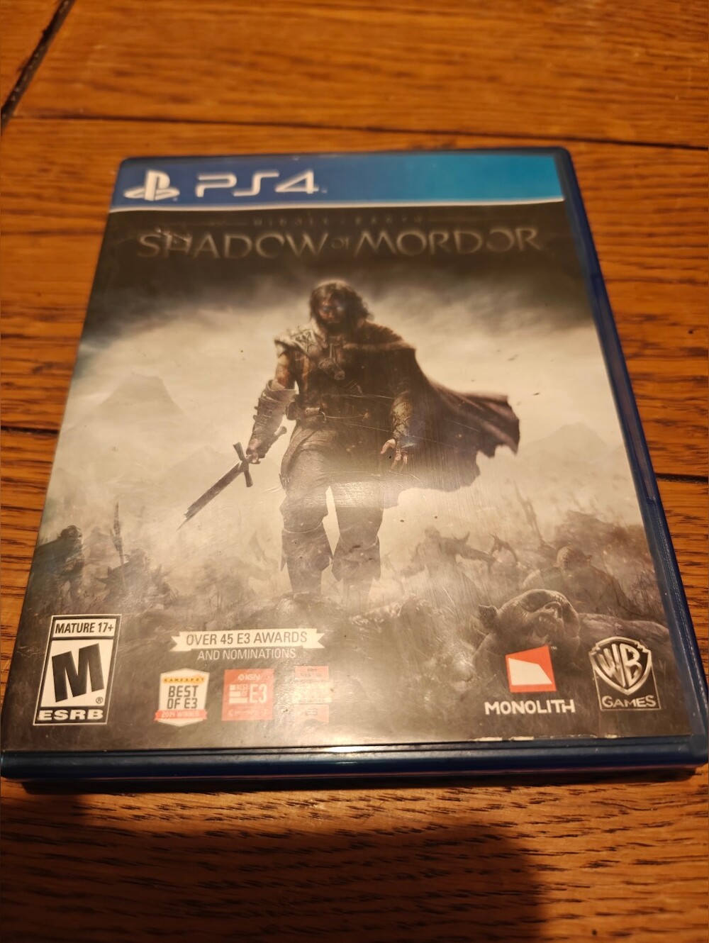 Sony Playstation 4 PS4 Middle Earth Shadow of Mordor Game Complete CIB 2014 WB